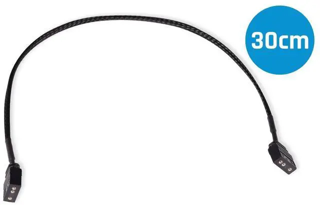 Alt view image 3 of 7 - Alphacool Extension aRGB 3-Pin to 3-Pin Cable - 30cm (18702)