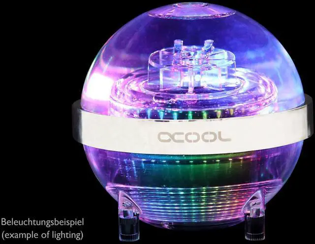 Alt view image 4 of 7 - Alphacool Eisball Digital RGB - Spare Ring Includes LEDs (15385)