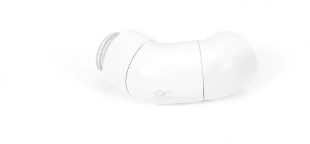 Alt view image 4 of 7 - Alphacool Eiszapfen Angled Adaptor Double-45° Rotatable G1/4 Outer Thread to G1/4 Inner Thread - White (17628)