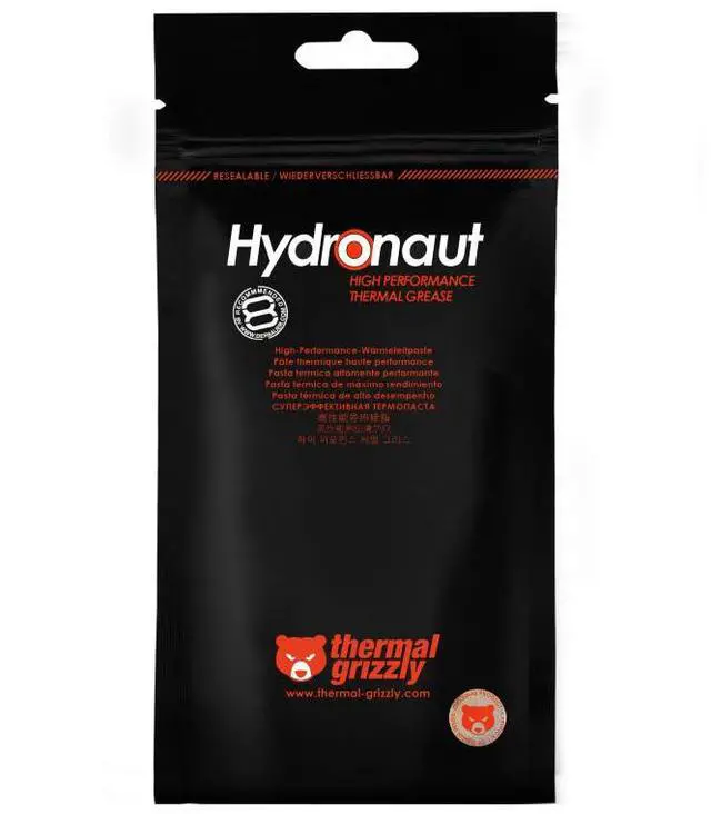Alt view image 9 of 11 - Thermal Grizzly Hydronaut - Conductive, High Performance Thermal Paste - Extensive for air Cooling Systems, Water Cooling, for All heatsinks CPU and GPU (3,9 Gram / 1,5 ml)