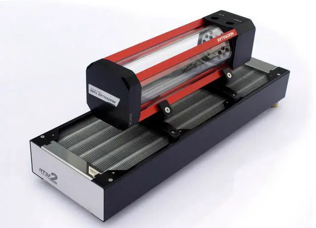 Alt view image 6 of 9 - Watercool HEATKILLER Tube Reservoir 120mm Fan Mount