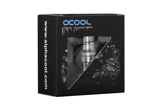 Alt view image 5 of 5 - Alphacool Eiszapfen Quick Release Male Bulkhead G1/4 Inner Thread - Chrome (17462)