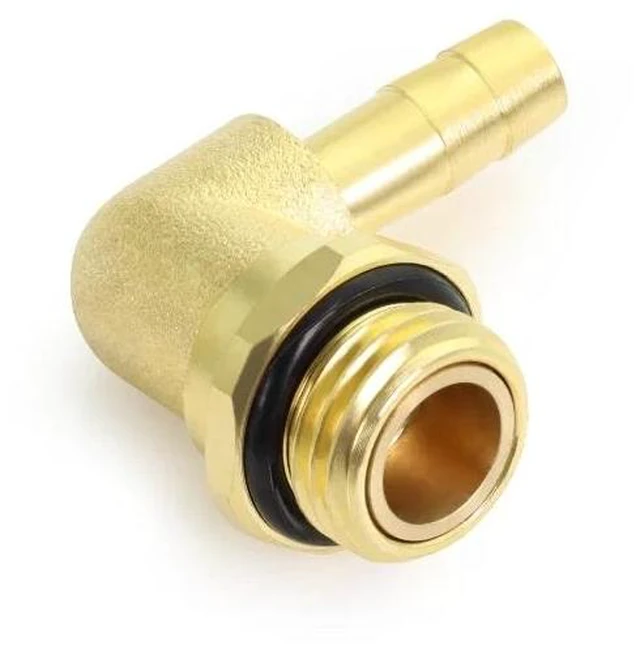Alt view image 2 of 6 - Alphacool ES G1/4 90° Rotatable Fitting with Barbed Fitting for Tubes ID 6mm (14639)