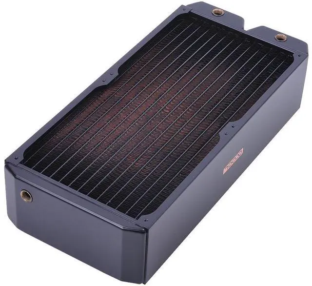 Alt view image 7 of 11 - Alphacool NexXxos Monsta Radiator 360, 180mm x 2, Dual Fan, Black