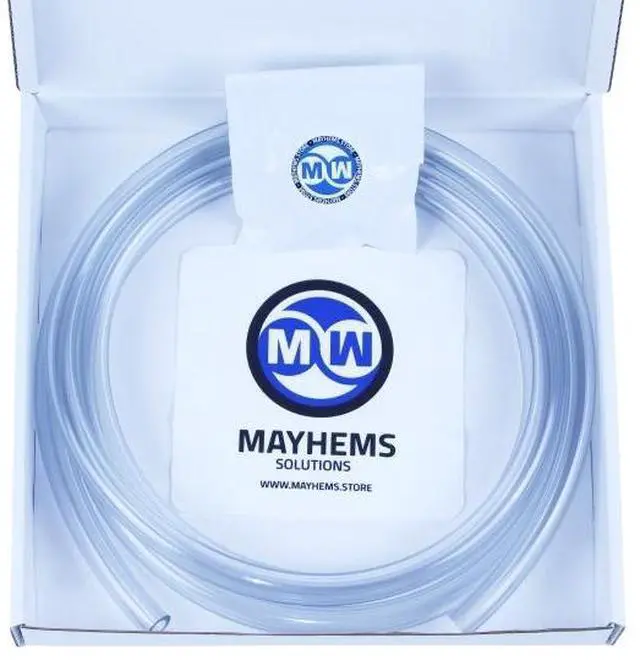 Alt view image 3 of 7 - Mayhems Soft Tubing - Hyper Clarity PVC - 16/10mm - 3m Retail Box, Clear (MSTHC10163M)