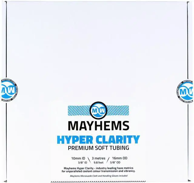Alt view image 4 of 7 - Mayhems Soft Tubing - Hyper Clarity PVC - 16/10mm - 3m Retail Box, Clear (MSTHC10163M)