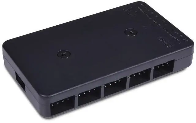 Alt view image 3 of 7 - Alphacool Core 10x 4-Pin PWM Splitter with SATA Power Connector (25667)