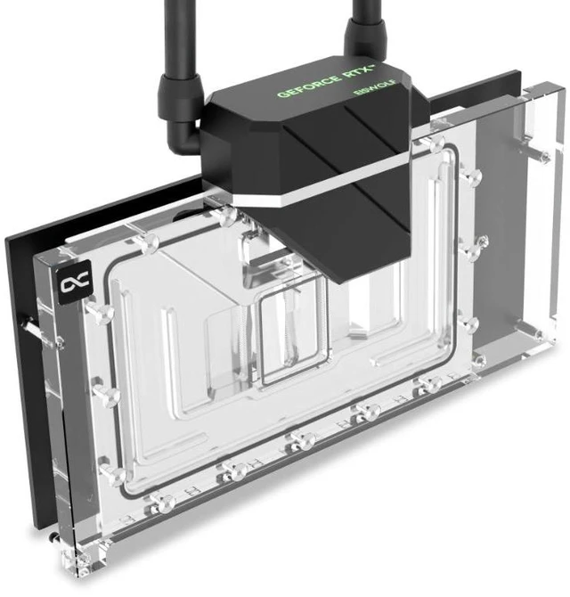 Alt view image 4 of 7 - Alphacool Eiswolf 2 AIO - 360mm RTX 4080 Suprim with Backplate (14488)
