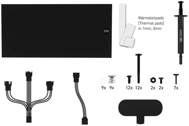 Alt view image 7 of 7 - Alphacool Eiswolf 2 AIO - 360mm RTX 4080 Suprim with Backplate (14488)
