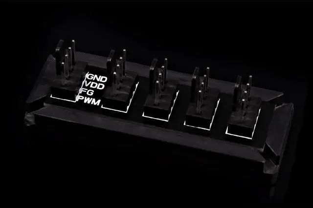 Alt view image 7 of 10 - Phobya 4-Pin PWM to 4x 4-Pin Fan Splitter PCB