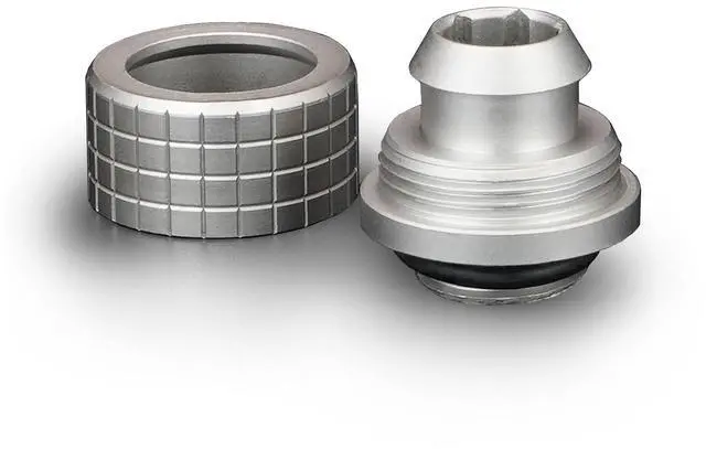 Alt view image 4 of 7 - Thermal Grizzly DeltaMate 13/10mm SoftTube Compression Fitting - ST13 - Matt Nickel, G1/4, Brass (TG-DM-FIT-0217)