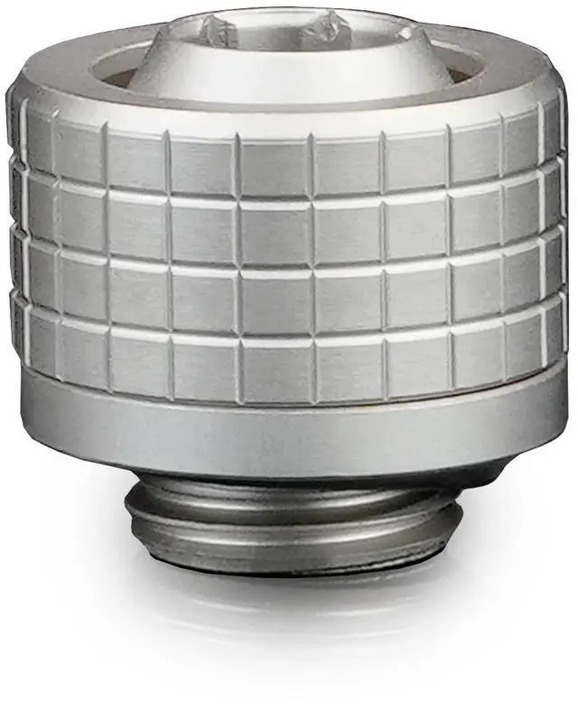 Alt view image 3 of 7 - Thermal Grizzly DeltaMate 13/10mm SoftTube Compression Fitting - ST13 - Matt Nickel, G1/4, Brass (TG-DM-FIT-0217)