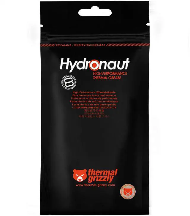 Alt view image 10 of 11 - Thermal Grizzly Hydronaut - Conductive, High Performance Thermal Paste - Extensive for air Cooling Systems, Water Cooling, for All heatsinks CPU and GPU (26 Gram / 10 ml)