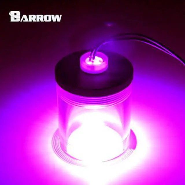 Alt view image 3 of 6 - Barrow G1/4 Acrylic Stop Fitting with LED - Rose Red (YGY-01-ROSE)