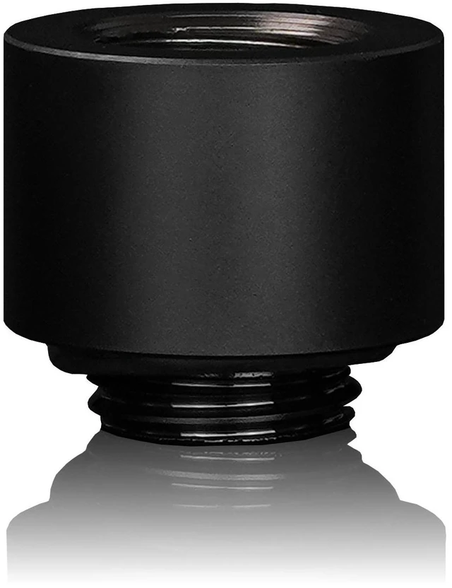 Alt view image 5 of 11 - Thermal Grizzly TG-DM-FIT-0007 DeltaMate Extender MF14 Black 14mm G1/4 Male-to-Female Spacer for Custom PC WaterCooling