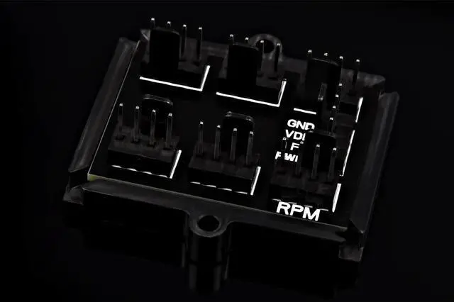 Alt view image 9 of 12 - Phobya 4-Pin PWM to 6x 4-Pin Fan Splitter PCB