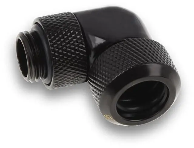 Alt view image 2 of 8 - Alphacool Eiszapfen 13mm HardTube compression fitting 90 rotatable G1/4 for Acryl/Brass Tubes - Bl (1022481)