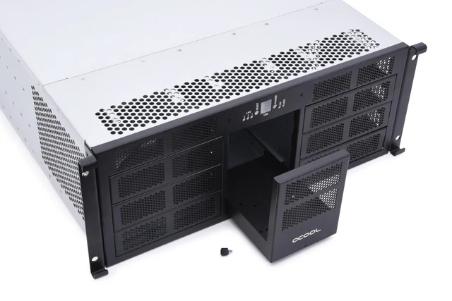 Alt view image 2 of 7 - Alphacool ES 4U - 19" - ServerRack - Watercooling Ready (50167)