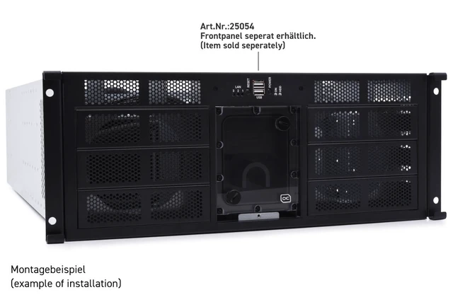 Alt view image 5 of 7 - Alphacool ES 4U - 19" - ServerRack - Watercooling Ready (50167)
