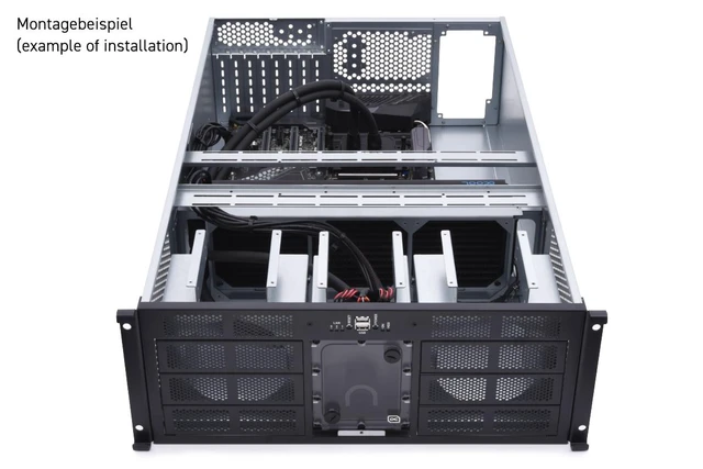 Alt view image 6 of 7 - Alphacool ES 4U - 19" - ServerRack - Watercooling Ready (50167)