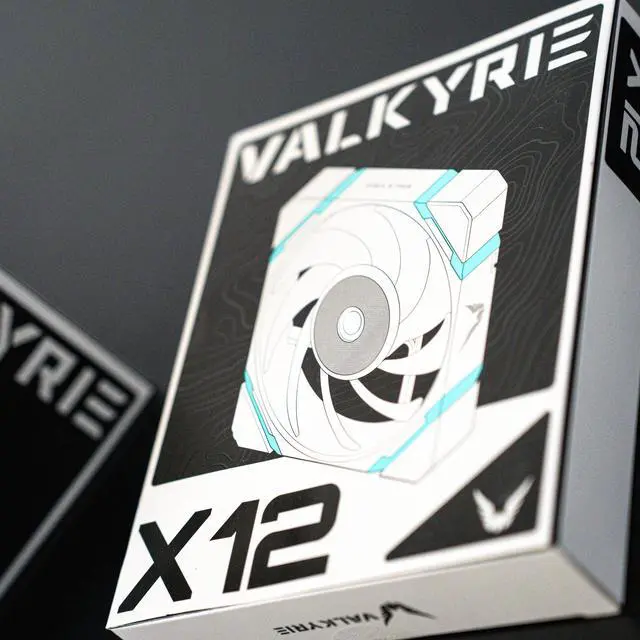 Alt view image 4 of 7 - Valkyrie X12 120mm Forward ARGB Fan - White (VK-FANX12FW)