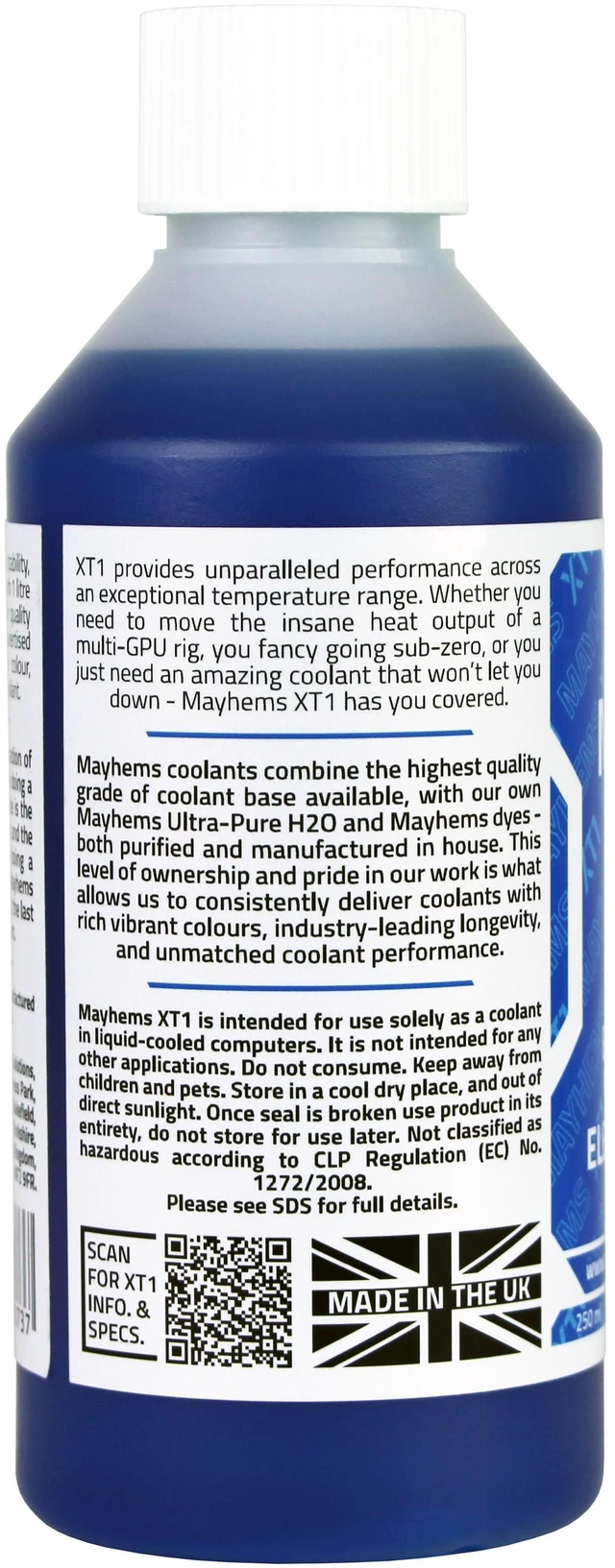 Alt view image 9 of 10 - Mayhems XT-1 Nuke PC Coolant Concentrate, 250mL, UV Blue