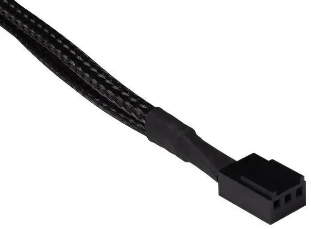 Alt view image 3 of 6 - Alphacool Fan Cable 3-Pin to 3-Pin Extension - 30cm, Black (18686)