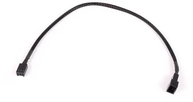 Alt view image 2 of 6 - Alphacool Fan Cable 3-Pin to 3-Pin Extension - 30cm, Black (18686)