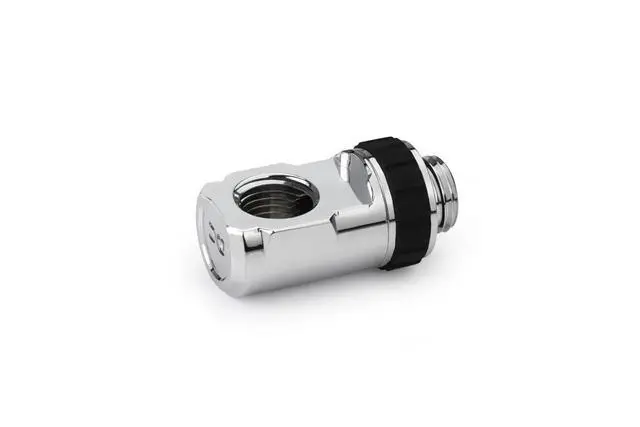 Alt view image 4 of 7 - Alphacool Apex Grip 90° G1/4 Rotary Adapter Fitting - Chrome - 4 Pack (14933)