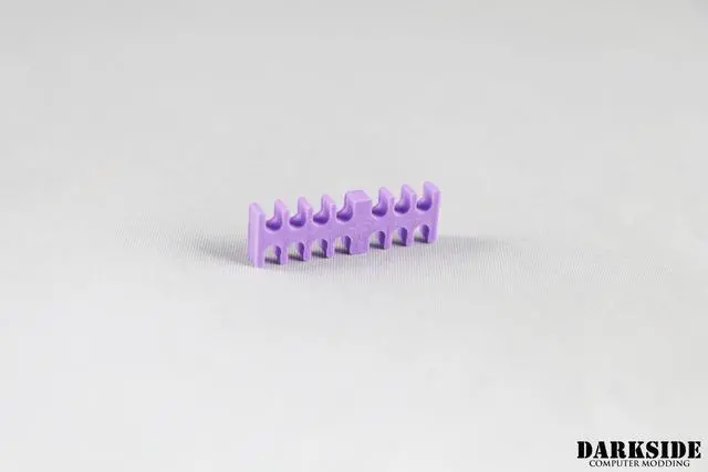 Alt view image 4 of 4 - Darkside 14-Pin Cable Management Holder - Purple (3DS-0076)