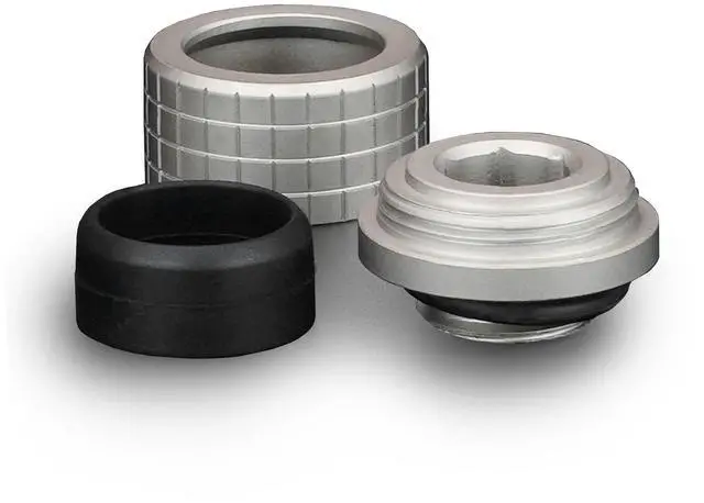 Alt view image 5 of 7 - Thermal Grizzly DeltaMate 14mm HardTube Compression Fitting - HT14 - Matt Nickel - 6 Pack, G1/4, Brass (TG-DM-FIT-6214)
