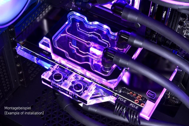 Alt view image 3 of 7 - Alphacool Eisblock Aurora Acryl GPX-N RTX 3090/3080 FTW3 Active Backplate (13043)