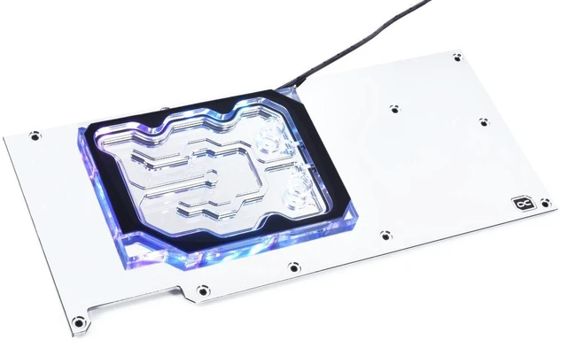 Alt view image 6 of 7 - Alphacool Eisblock Aurora Acryl GPX-N RTX 3090/3080 FTW3 Active Backplate (13043)