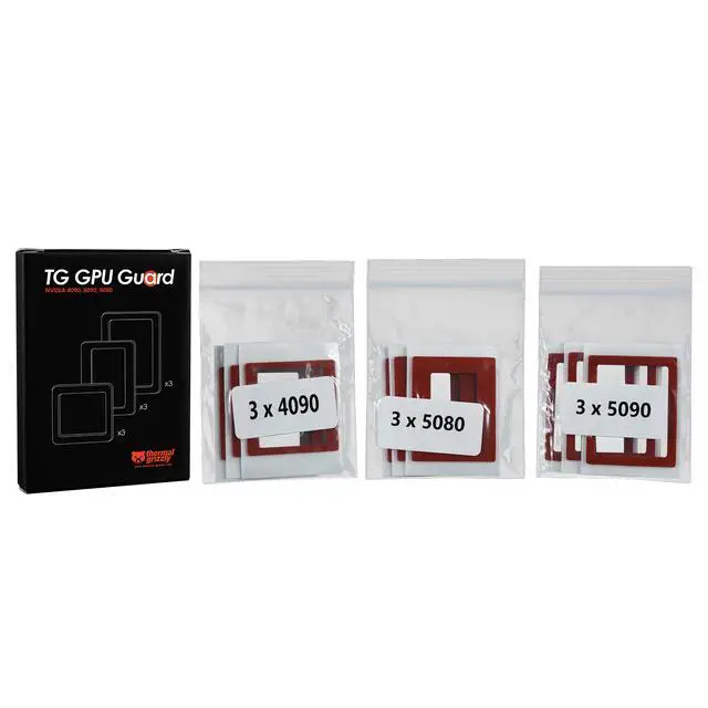 Alt view image 12 of 13 - Thermal Grizzly TG-GG-01 TG GPU Guard Gasket for RTX 4090/5080/5090 Highly Compressible, Protection, 9Piece
