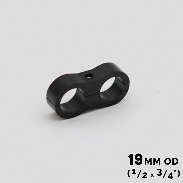 Alt view image 3 of 7 - ModMyMods ModClamp - 19mm (3/4") AN 10 Tubing Management Clamp - Black (MOD-0313)