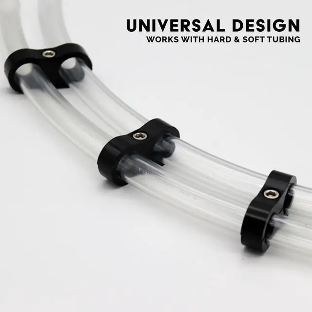 Alt view image 5 of 7 - ModMyMods ModClamp - 19mm (3/4") AN 10 Tubing Management Clamp - Black (MOD-0313)
