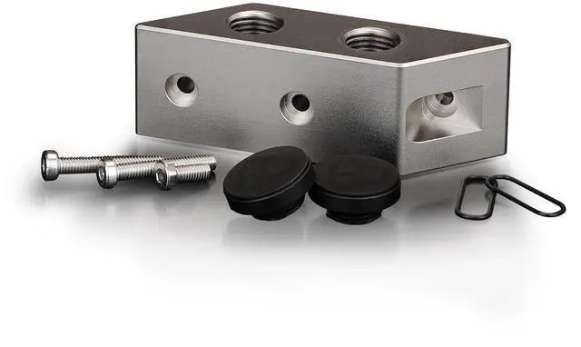 Alt view image 5 of 7 - Thermal Grizzly DeltaMate GPU Block Terminal, Brass, Silver (TG-DM-ACC-001)