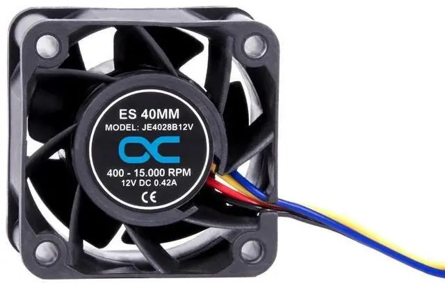 Alt view image 3 of 7 - Alphacool ES 40mm 400-15,000rpm Fan (40x40x28mm) - Two Ball Bearing - PWM (24826)