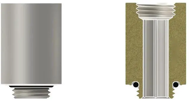 Alt view image 2 of 7 - Thermal Grizzly DeltaMate 28mm Male to Female Extender Fitting - MF28 - Matt Nickel, G1/4, Brass (TG-DM-FIT-0208)