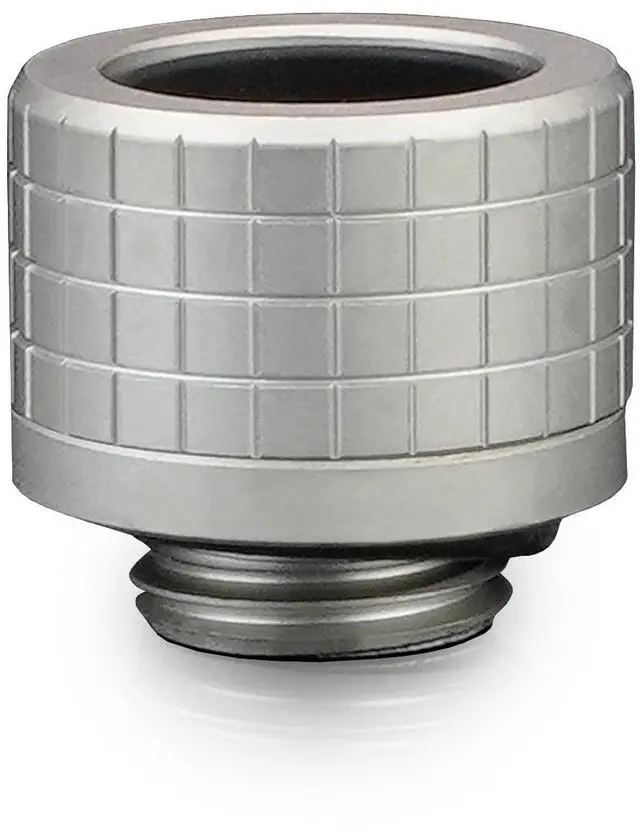 Alt view image 3 of 7 - Thermal Grizzly DeltaMate 14mm HardTube Compression Fitting - HT14 - Matt Nickel - 6 Pack, G1/4, Brass (TG-DM-FIT-6214)