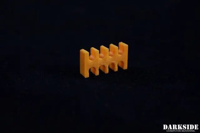 Alt view image 6 of 6 - Darkside 8-Pin Cable Management Holder - Orange, PETG (3DS-0071)