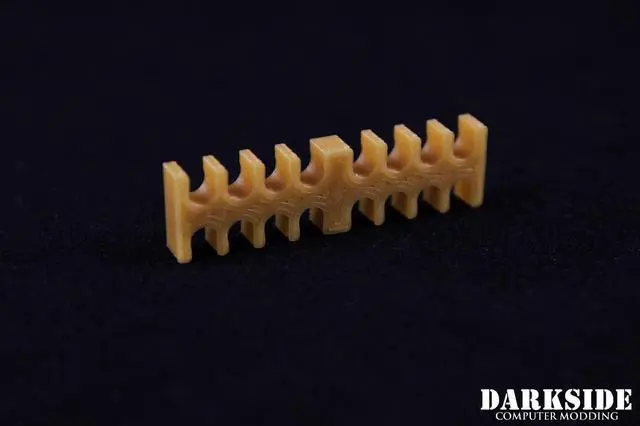 Alt view image 4 of 4 - Darkside 16-Pin Cable Management Holder - Gold, PETG (3DS-0015)