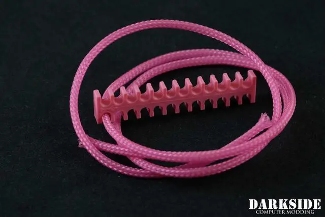 Alt view image 6 of 6 - Darkside 12-Pin Cable Management Holder - Pink (3DS-0096)