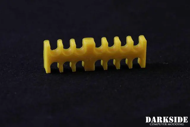 Alt view image 5 of 6 - Darkside 14-Pin Cable Management Holder - Yellow (3DS-0111)