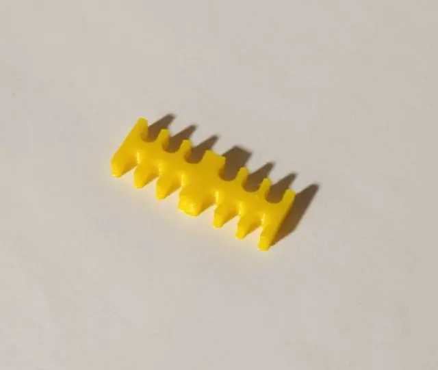 Alt view image 7 of 7 - Darkside 12-Pin Cable Management Holder - Yellow, PETG (3DS-0110)
