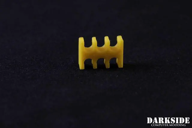 Alt view image 4 of 5 - Darkside 6-Pin Cable Management Holder - Yellow (3DS-0108)