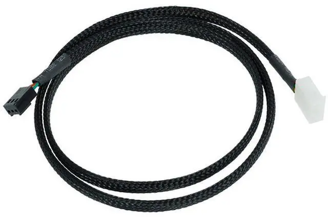 Alt view image 4 of 5 - Phobya Flow Meter Cable - 80cm | Black (71189)