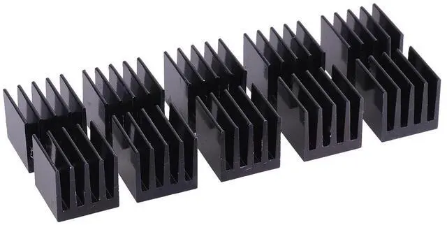 Alt view image 5 of 6 - Alphacool GPU Heatsink 15 x 15 x 15mm | Black - 10 Pack (17155)