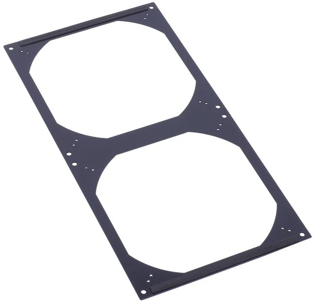 Alt view image 2 of 2 - Alphacool Radiator 400mm fan grill 2x180/200mm - Black (26301)