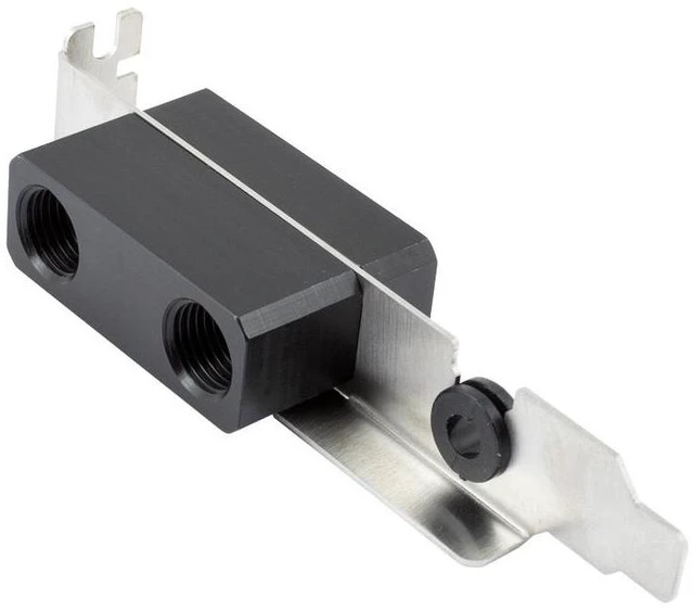 Alt view image 5 of 5 - Aquacomputer Slot Cover with 2x G1/4" Ports